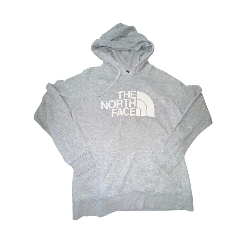 The North Face Womens Grey Half Dome Pullover Hoodie‎ Sweatshirt Size M